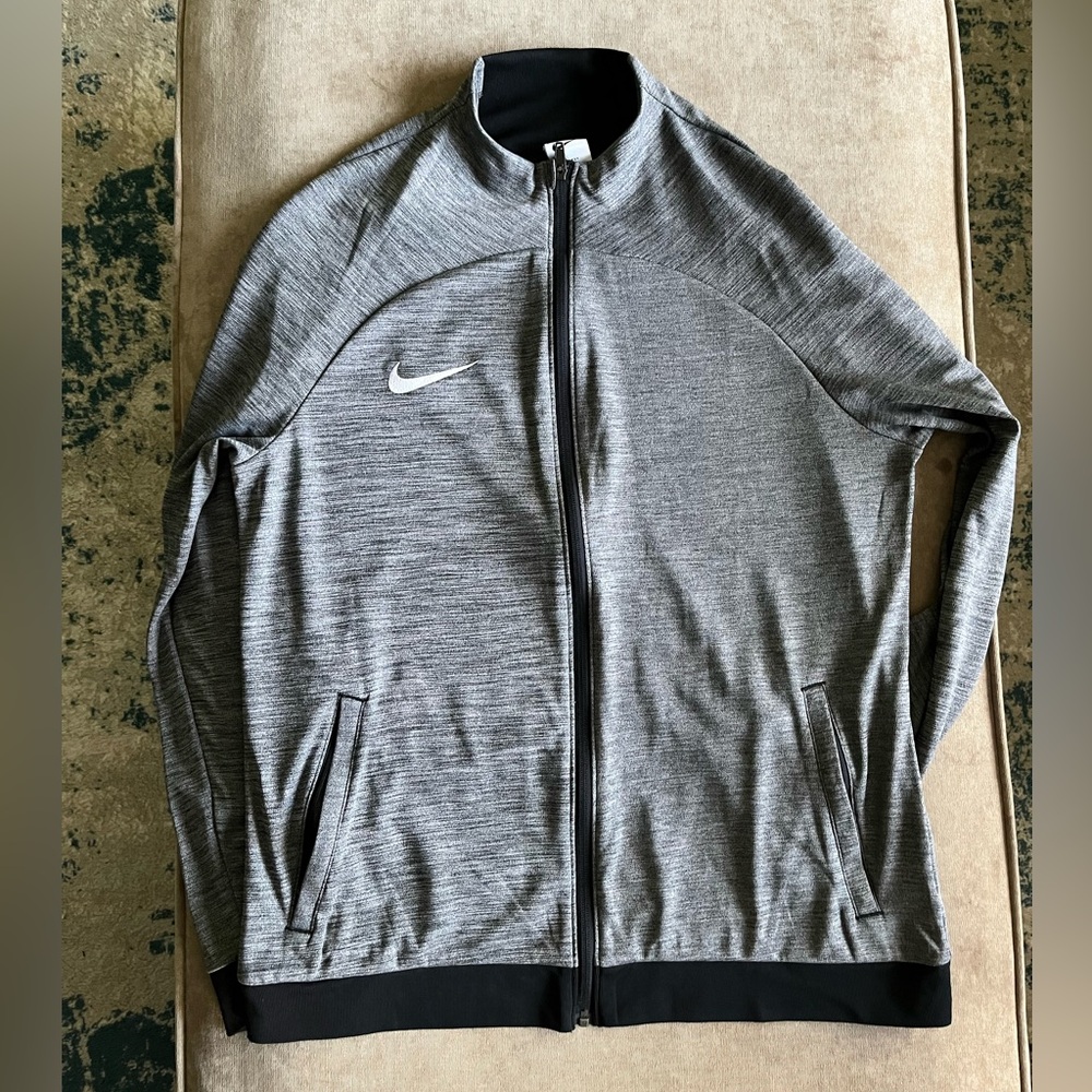 Nike Dri-FIT Black and Gray Top